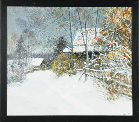 Сергеев Владислав Александрович. Заснеженная деревня 